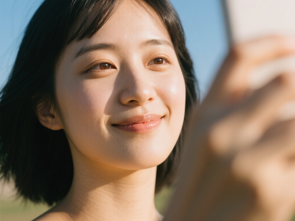 “小鹿整理零碎自拍，疑似晒黑引关注”